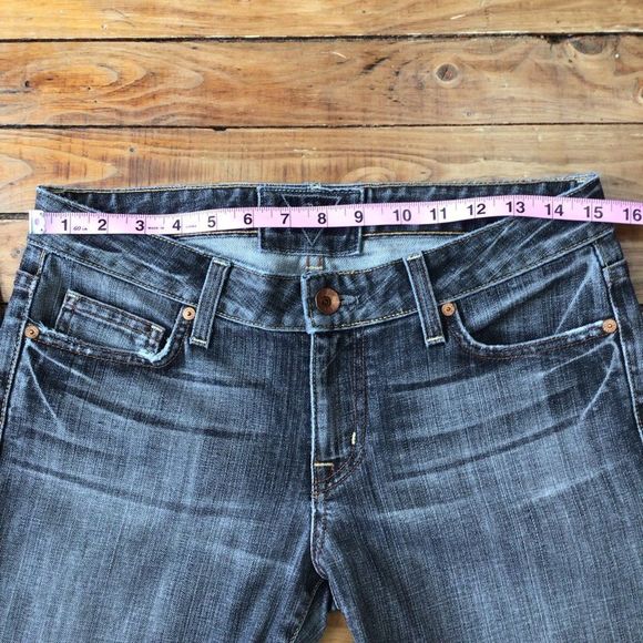 GUESS premium Vintage distressed jeans faded black ripped denim stretch size 29 - Picture 7 of 11